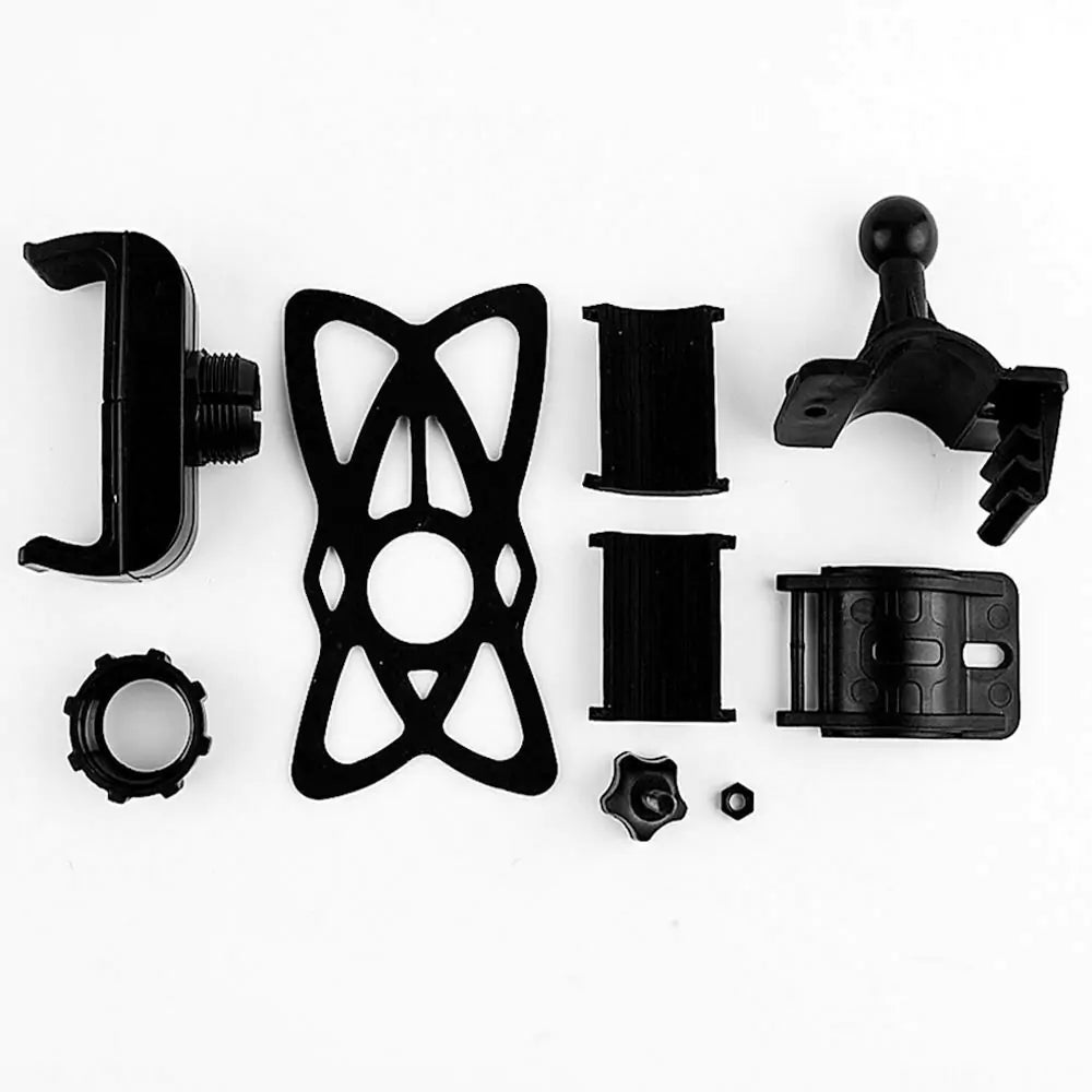 Universal Bike Phone MountAnti Spier Anti SpierUniversal Bike Phone MountAfraid of your phone falling while you're biking? Worry no more because this Phone Holder For Bike grips your phone from all four sides securely while attached to th