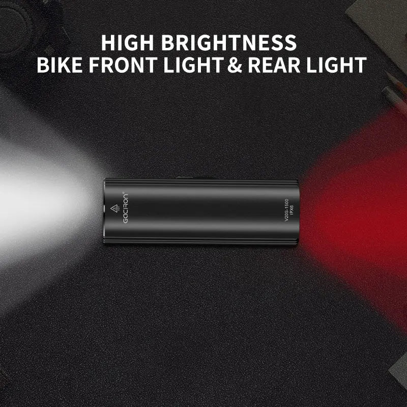 GACIRON Cycling Flash V20S 1000lm Headlight WithTaillight Rechargeable Lamp IPX6 Waterproof Bicycle Front Light Bike Accessories