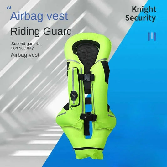 Motorcycle Airbag Protective Vest Anti-Fall Anti-Tear Equestrian Inflatable Vest Safety Riding Comfort Reflective Balloon Suit