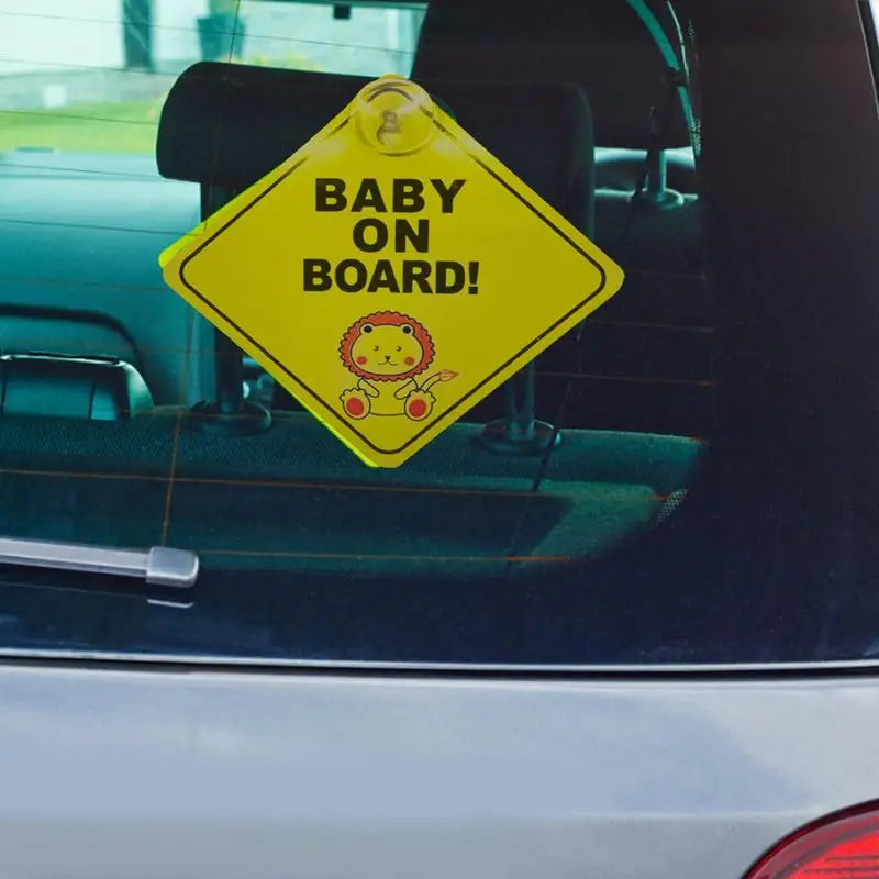 Baby On Board BABY IN CAR PVC Stickers Safety Reflective Tuning Cartoon Window Decals Automobiles Personalized Ornaments