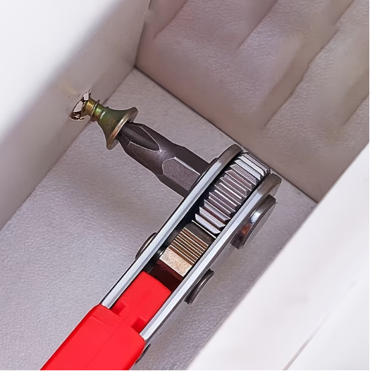 20pcs Multi-functional Wrench Set: 36-tooth Ratchet, Screwdriver Sockets, 1/4" Hex Shank, Narrow-space for Home/industrial/scientific Use. Ergonomic Anti-slip PVC Handle