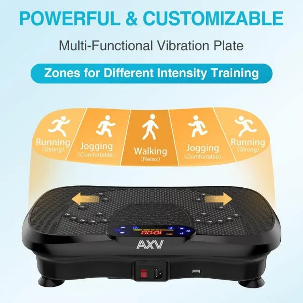 Vibration Plate Fitness Platform Exercise Machine Vibrating Lymphatic Drainage Shaking Full Body Shaker Workout Vibrate