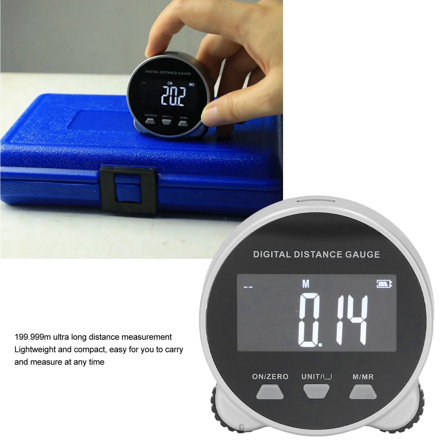 Digital Tape Measure Unit Switchable Portable Multifunctional Long Battery Life Electronic Rolling Ruler for Circle for Curve