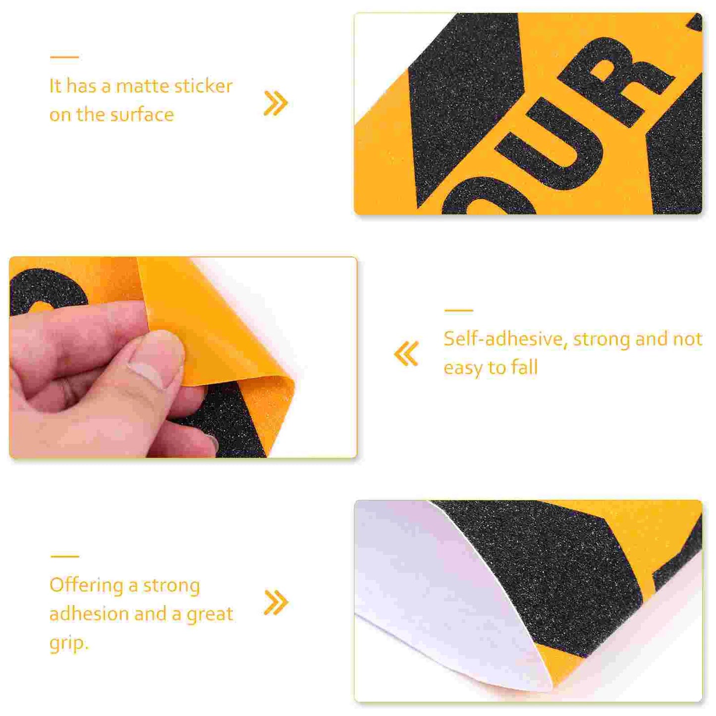 2 Pcs Sticker Red Reflective Tape Warning The Sign Safety Stickers Floor Adhesive Watch Your Step