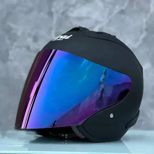 Ultralight Safety Motorcycle Helmet with Integrated Light