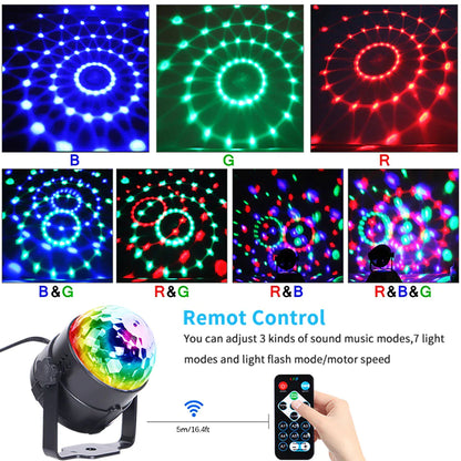 Disco Party Lights Strobe LED DJ Ball Sound Activated Bulb Dance Lamp Decoration