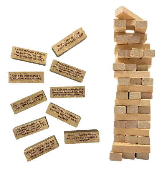 Building Blocks Icebreaker Couple Oath Wood Stacking