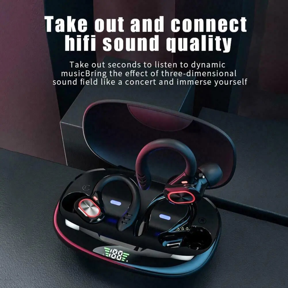 Bluetooth Headset 5.1 True Wireless Earphones Earbuds Headphones HiFi Sport TWS - Anti Spier 