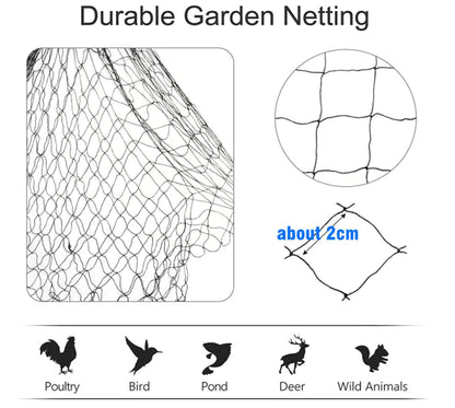 33FT Anti Bird Netting Pond Net Protection Tree Crops Plants Fruits Garden Mesh