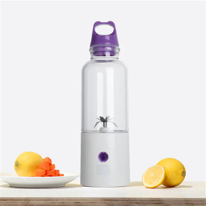 High-Power Portable Juicer Cup with Detachable Lid