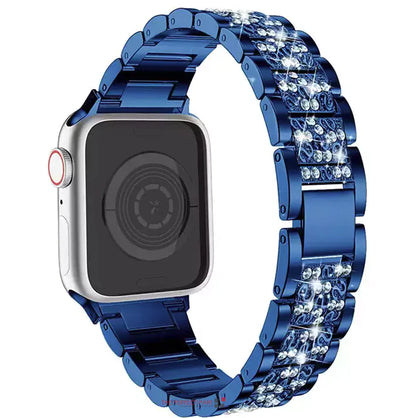 Crystal Bling Band Case iWatch Strap For Apple Watch Ultra Series 8 7 SE 6 5 4 3