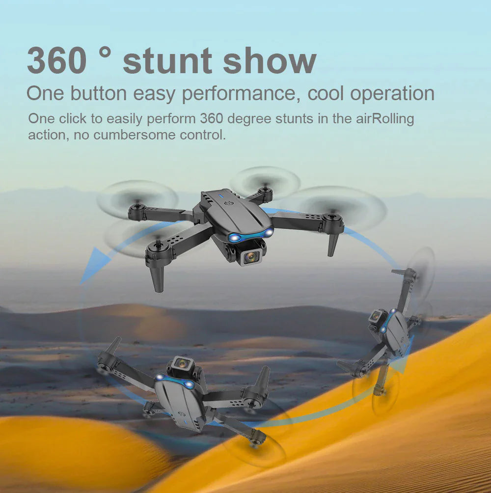 Drones Quadcopter 5G 4K GPS Drone X Pro with HD Dual Camera WiFi FPV Foldable RC - Anti Spier 