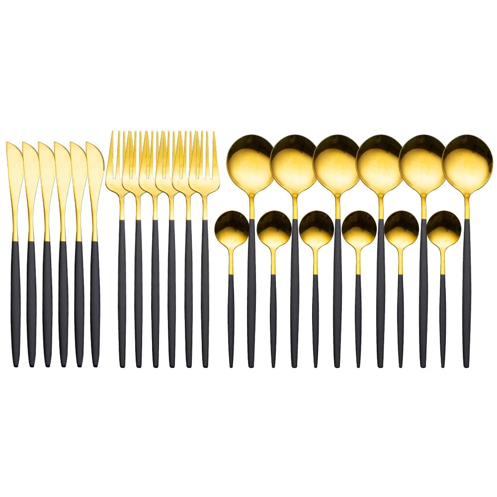 24 Pieces Luxury Cutlery Set