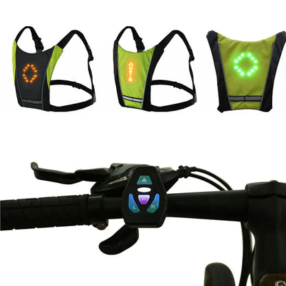 LED Cycling Safety Vest with Bag