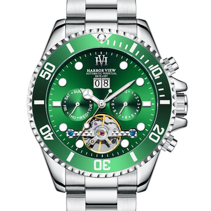 ARBOR VIEW Tourbillon Green Mechanical Watch