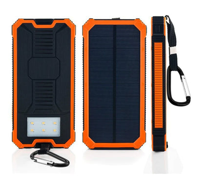 Waterproof Solar Charging 10000mAh Battery Backup