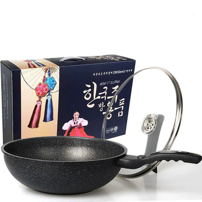 Korean Non-Stick Stone Frying Pan for Induction & Gas