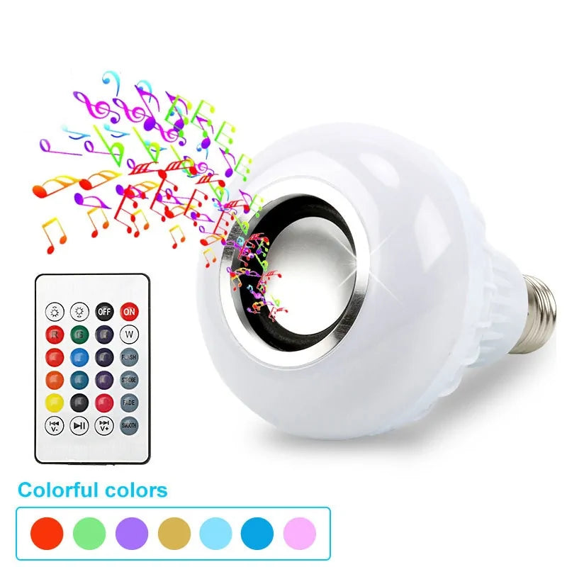 LED Bulb RGB Light Wireless Bluetooth Audio Speaker