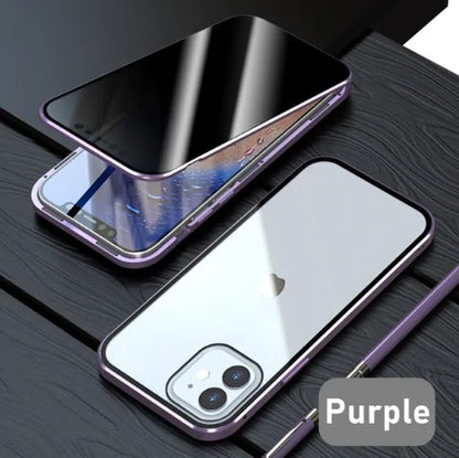 Glass Privacy Metal Phone Case