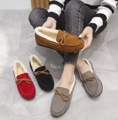 Winter Casual Plush Flat Shoes