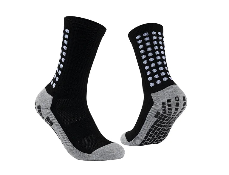 3 Pair Sport Socks Anti Slip W/ Grip Soccer Men Football Basketball Sock Premium