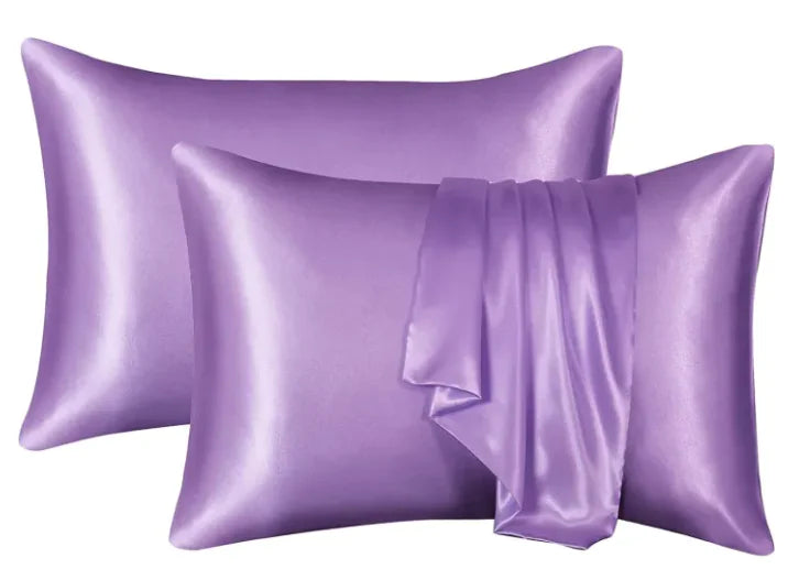 Silk-like Solid Color Pillowcase