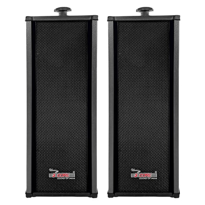 5Core Outdoor Speakers Stereo In Wall 100W Peak Passive Home Audio System