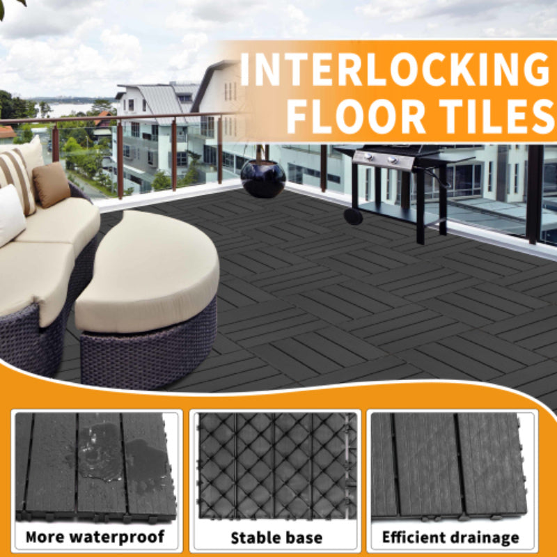 Plastic Interlocking Deck Tiles