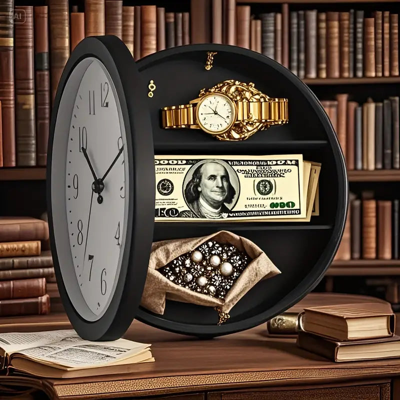 Multifunctional Wall Clock, Wall Clock Safe, Mysterious Treasure Storage Place, Stylish And Simple Wall Clock, Digital Clock