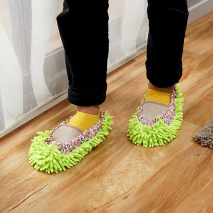 ORZ Microfiber Dust Cleaner Slippers for Floor Cleaning