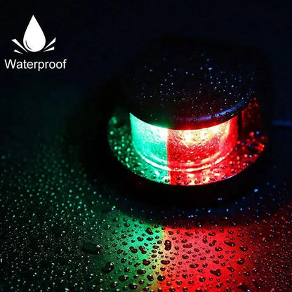 Waterproof Boat Navigation Light LED Bow Marine Front Pontoon Lamp Red Green 12V