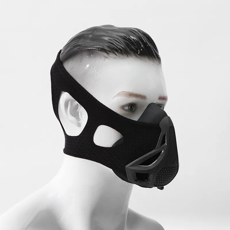 Black Exercise Resistance Mask Anaerobic Adjustable