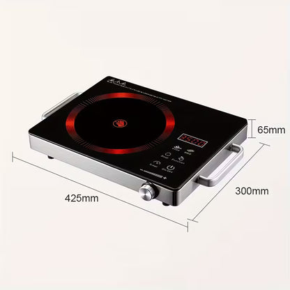 Single burner, Double Burner Electric Stove, Infrared Ceramic Cooktop With Dual Independent Control & Anti-Scald Handles - Portable Hot Plate For Home, Dorm, Camping & RV Use, Fast Heating, Easy To Clean by Anti Spier