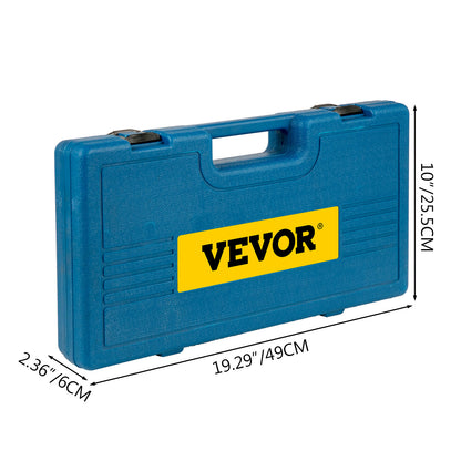 VEVOR Impact Socket Set 26 Piece Impact Sockets, Deep Socket, 6-Point Sockets, Rugged Construction, Cr-V, With A Storage Cage