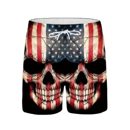 Beach pants men's large size quick dry loose thin men's shorts sports casual flower pants
