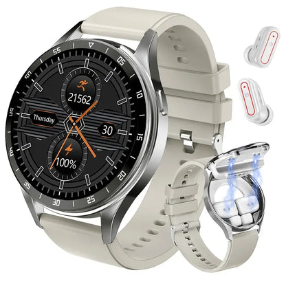 Smart Watch With Earplugs, 2-in-1 Headset Watch, With Fitness Tracker. Smart Watch With Speaker For Answering Calls, Sleep Monitor, Sports Smart Watch With Long Standby Time, Suitable For Android And IPhone