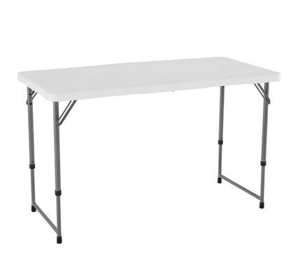 Lifetime Fold-in-Half Adjustable Folding Table 4 Foot