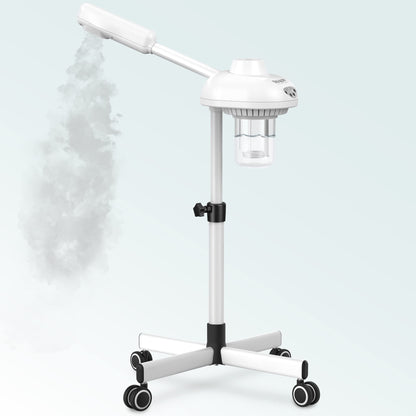 Professional Facial Steamer on Wheels Hot Ozone Face Steamer for Facial Esthetician Steamer for Salon Beauty and Spa Mist Face Steamer for Facial Deep Cleaning Skin Care Equipment- White by Anti Spier