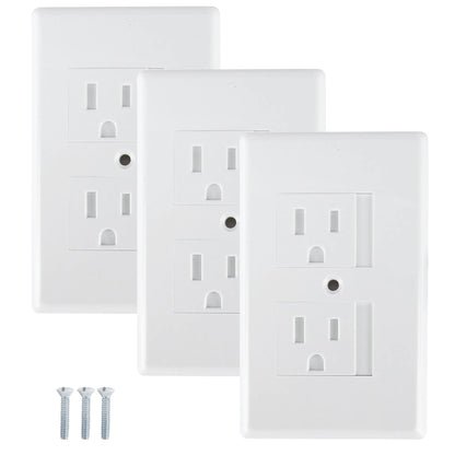 Mommys Helper Safe Plate Electrical Outlet Covers Standard White 3 Pack