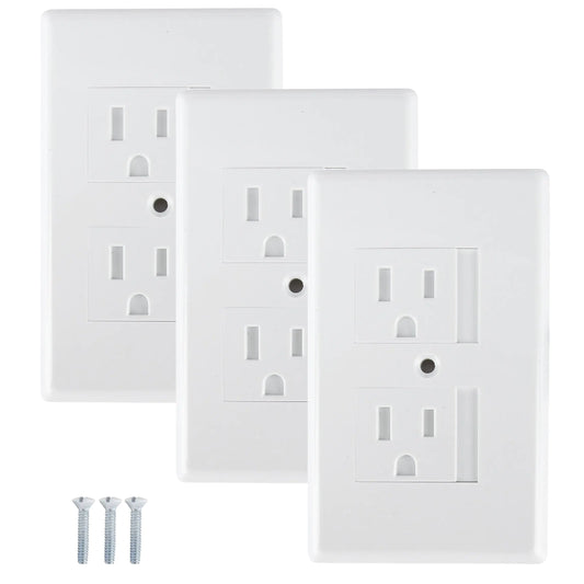 Mommys Helper Safe Plate Electrical Outlet Covers Standard White 3 Pack
