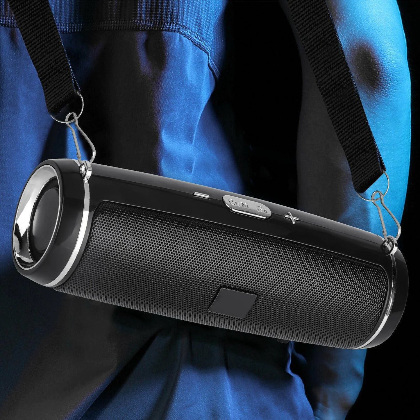 Bluetooth 5.1 Speaker Wireless Waterproof Outdoor Stereo LOUD Bass USB/TF Strap - Anti Spier 