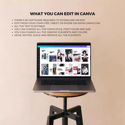 Downloadable Instagram Fashion Store 100 Pages Bundle