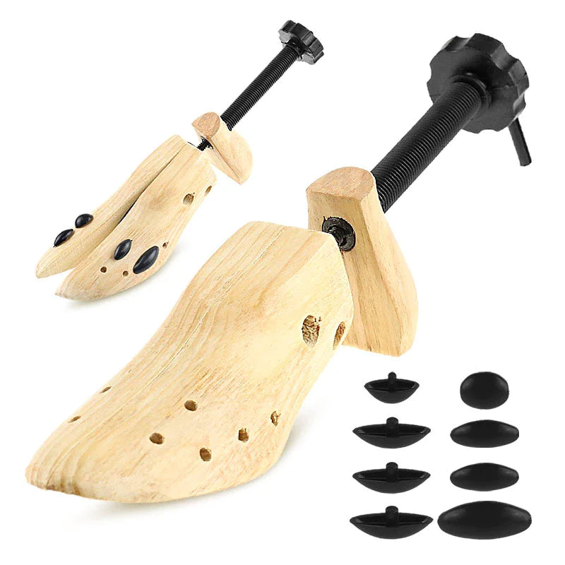 2-Way Wooden Adjustable Shoe Stretcher Expander Men Women Boot Size US 5-13 - Anti Spier 