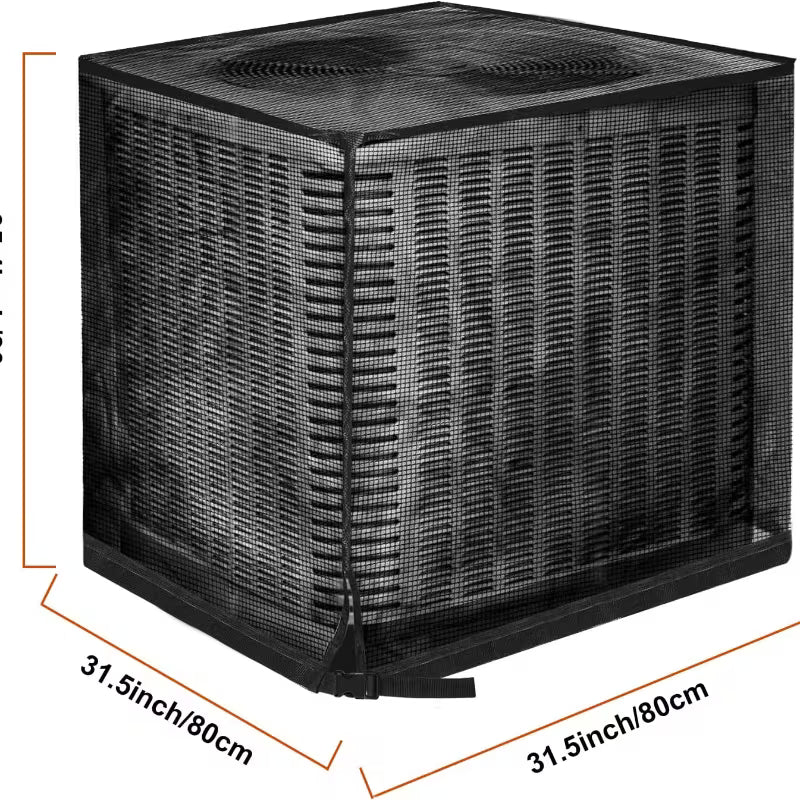 Four Seasons Anti-Blocking Mesh Outdoor Air Conditioner Cover | Easy to Install and Clean, AC Unit Protection - Prevents Debris Buildup