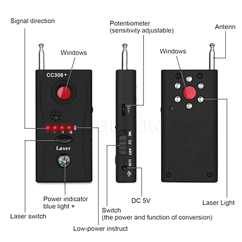 Anti-Spy Bug DetectorAnti Spier Anti SpierAnti-Spy Bug DetectorPlease Note: Shipping time may be up to 15 days for this item.Protect Your Privacy with ConfidenceEnsure your personal space and confidential information remain secu