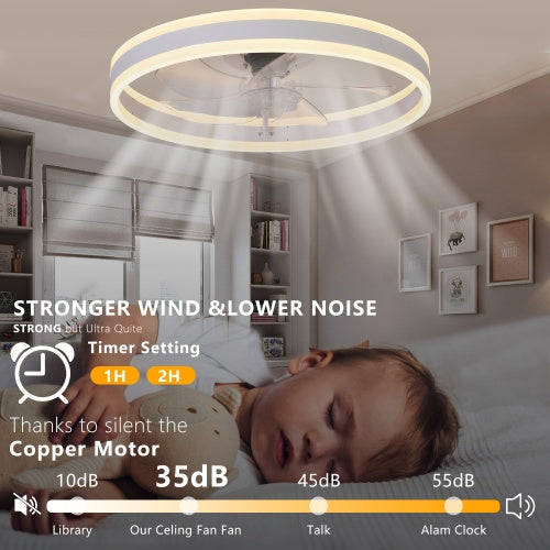 Ceiling Fan With Lighted Dimmable LEDs