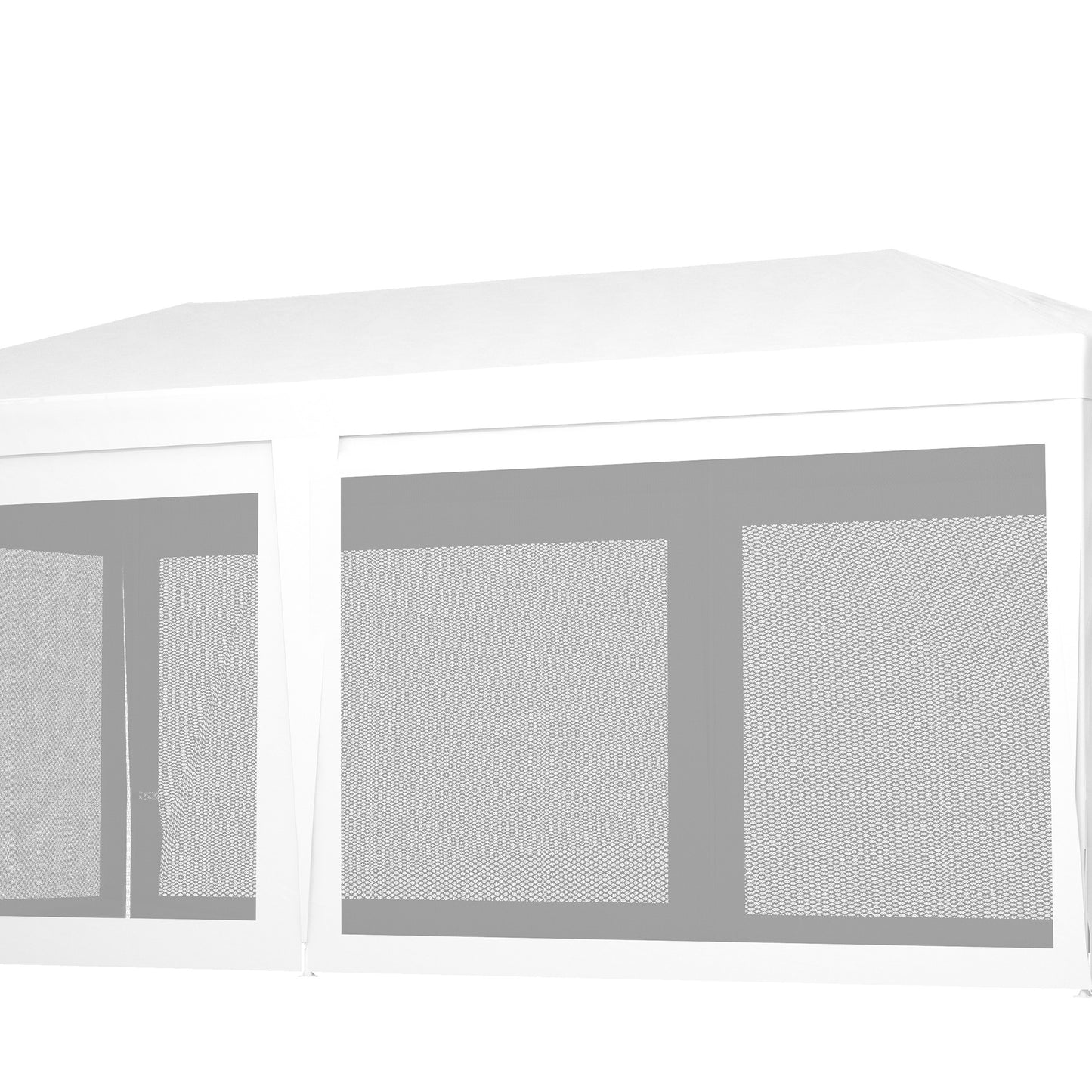 Outsunny 10ft x 20ft Party Tent, Outdoor Wedding Canopy & Gazebo with 6 Removable Sidewalls, Shade Shelter for Events, BBQs, White by Dropsure