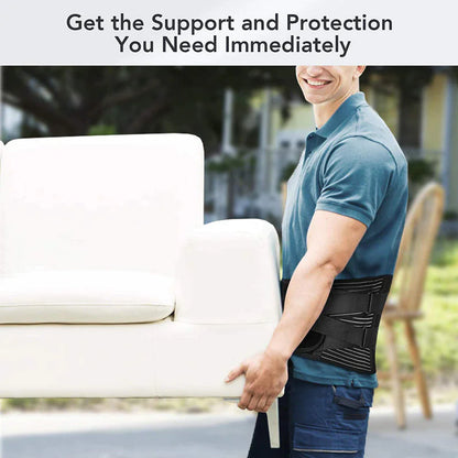 Adjustable Lower Back Brace Lumbar Support Waist Belt For Men Women Pain Relief - Anti Spier 