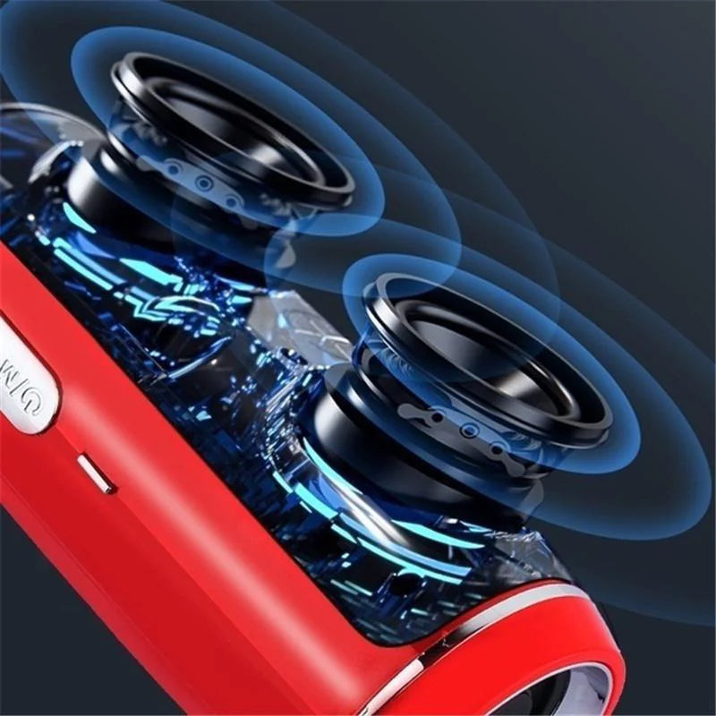 Bluetooth 5.1 Speaker Wireless Waterproof Outdoor Stereo LOUD Bass USB/TF Strap - Anti Spier 