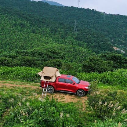 The Rooftop Tent Is Made Of 280TC 2000 Waterproof Lattice Cloth And Can Be Used As A Camping Essentials A Mobile Home